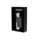 Sturmfeuerzeug "CROCODILE AVENTO TRIPLE" silver