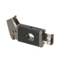 Zigarrenfeuerzeug "Schwarz/Anthrazit", Jet-Flamme; Abschneider Ring50 + Bohrer 7mm; Dorn & Zigarrenablage; H: 10 cm