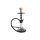 Shisha "Super Heroes", transparent/schwarz, Clicksystem, 48 cm, 1 Schlauch