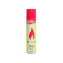 Max Feuerzeuggas mit Kunststoff-Ventil, 250ml + 50ml gratis!